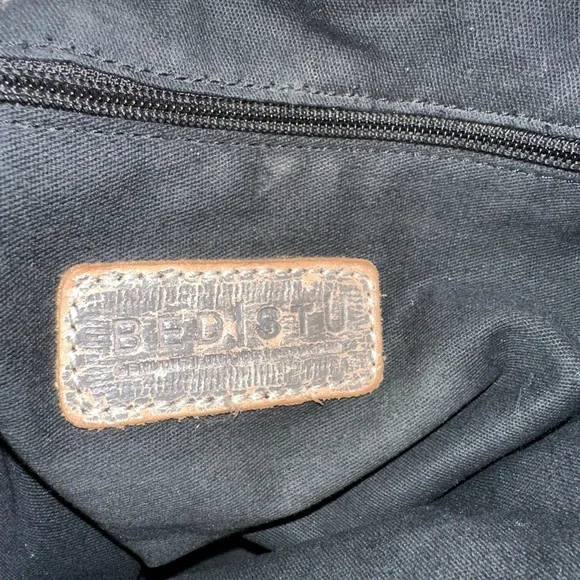 Bed Stu Stevie Distressed Brown Leather Tote Bag EUC - Picture 7 of 9